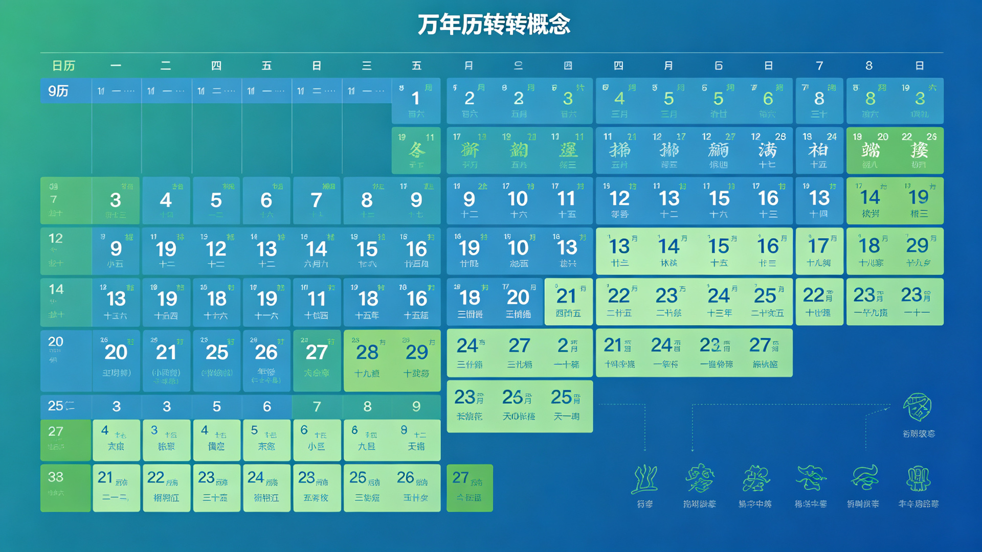 萬年曆轉換概念