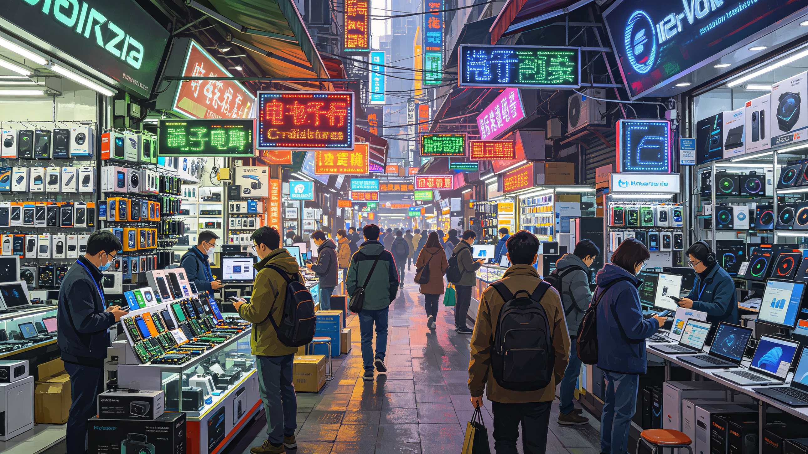 深圳电子市场街景