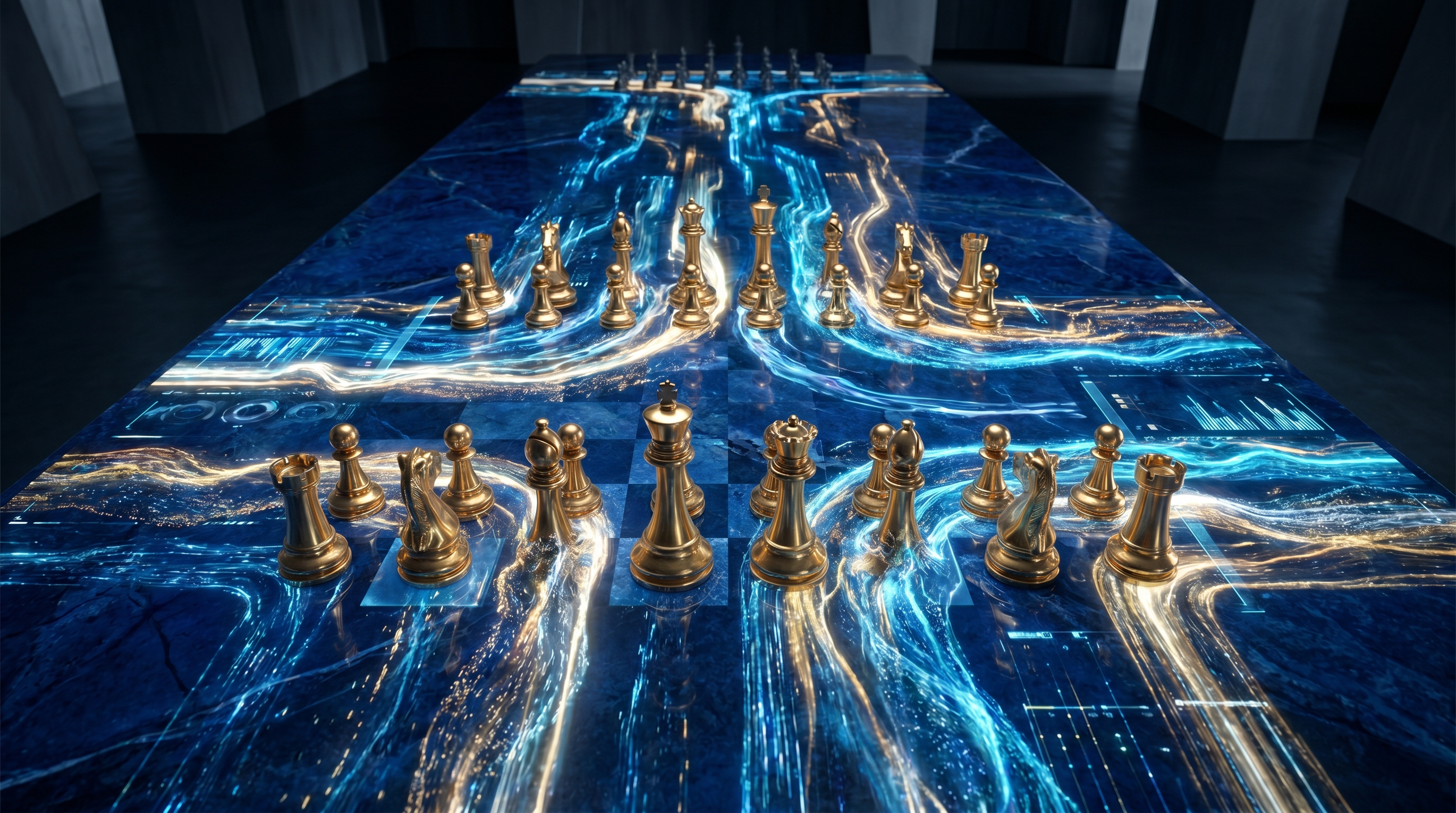 不確定下的策略決策棋盤視覺