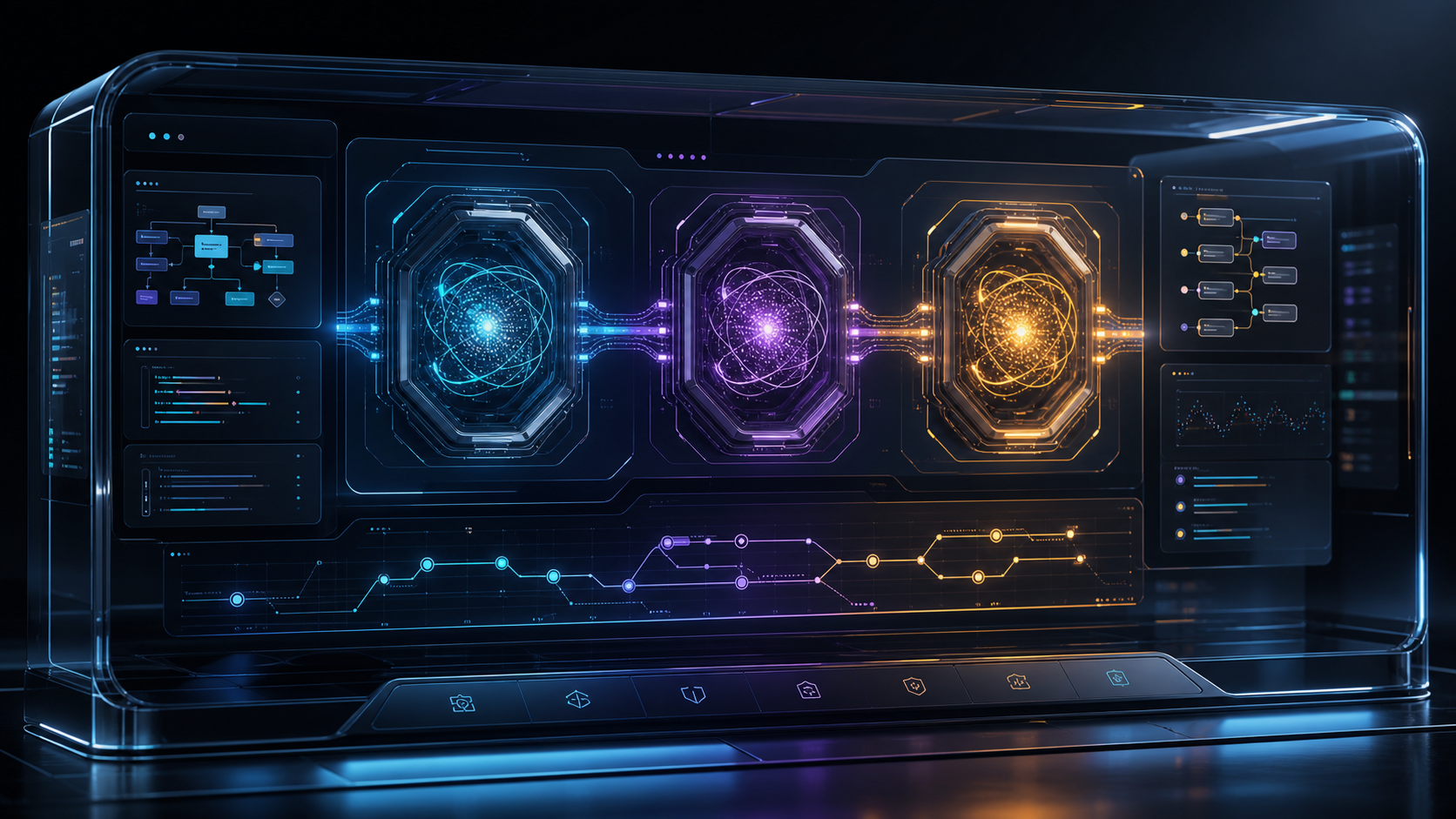 Three translucent puzzle pieces representing ZCode, Claude Code, and Codex fitting into a developer workflow